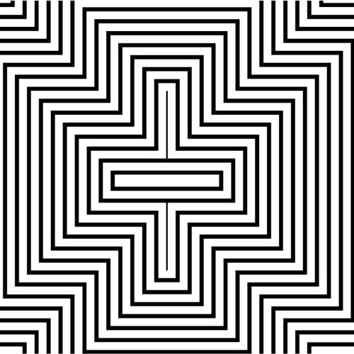 Geometric Pattern Illusion